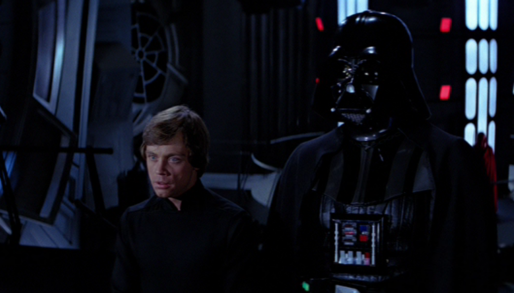 Return of the Jedi Luke and Vader